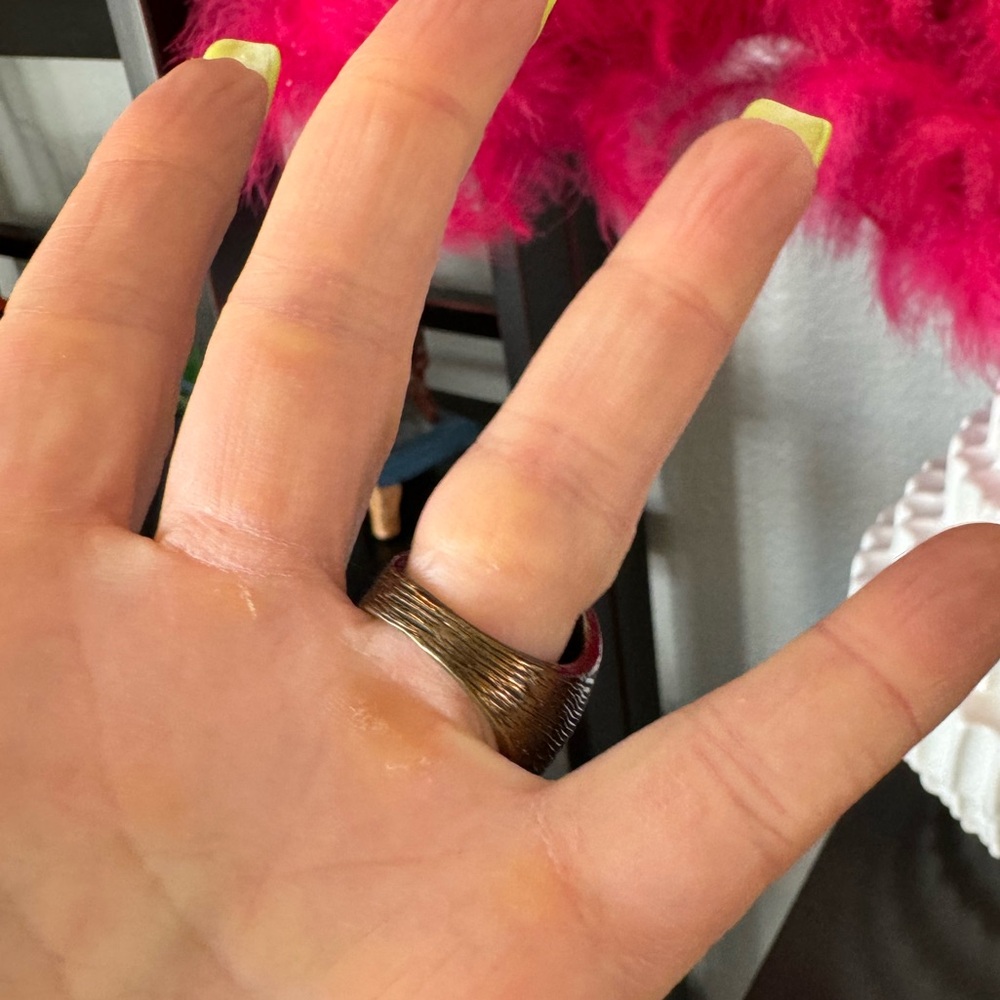 Brown Mod Statement Ring - image 2